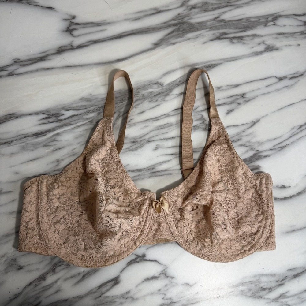 WACOAL 36D NUDE Halo Lace Full Coverage Underwire Bra #65149
